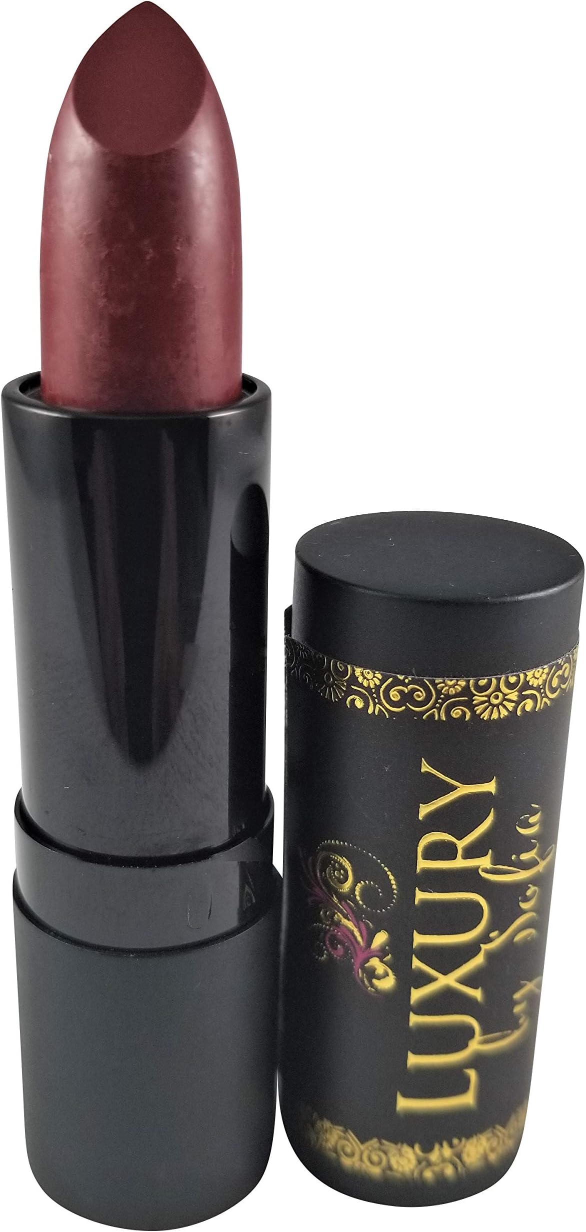 Luxury by Sofia Organic Lipstick | Natural, Non-Toxic, Moisturizing, Long-Lasting & Highly Pigmented | Organic Butters, Botanical Extracts & Essential Plant Oils | Vibrant Colors (Pure Wine)