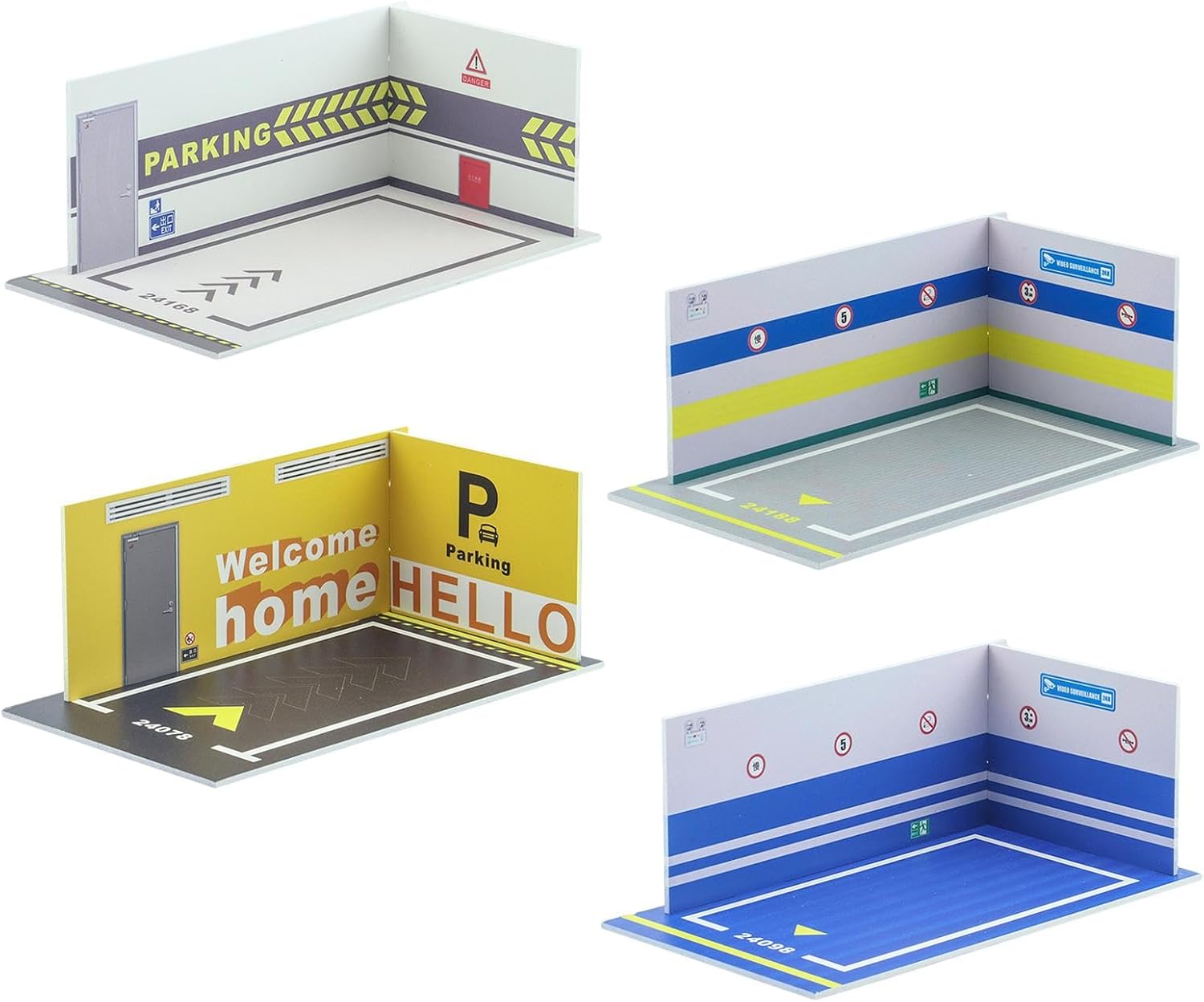 Simulation 1/32 Parking Lot Mini Car Garage for Car Model Display 24078