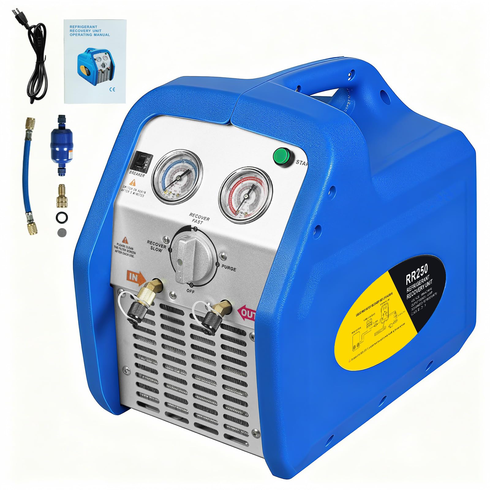 Photo 1 of Jack Boss R1234yf R32 Single-Cylinder Refrigerant Recovery Machine Portable