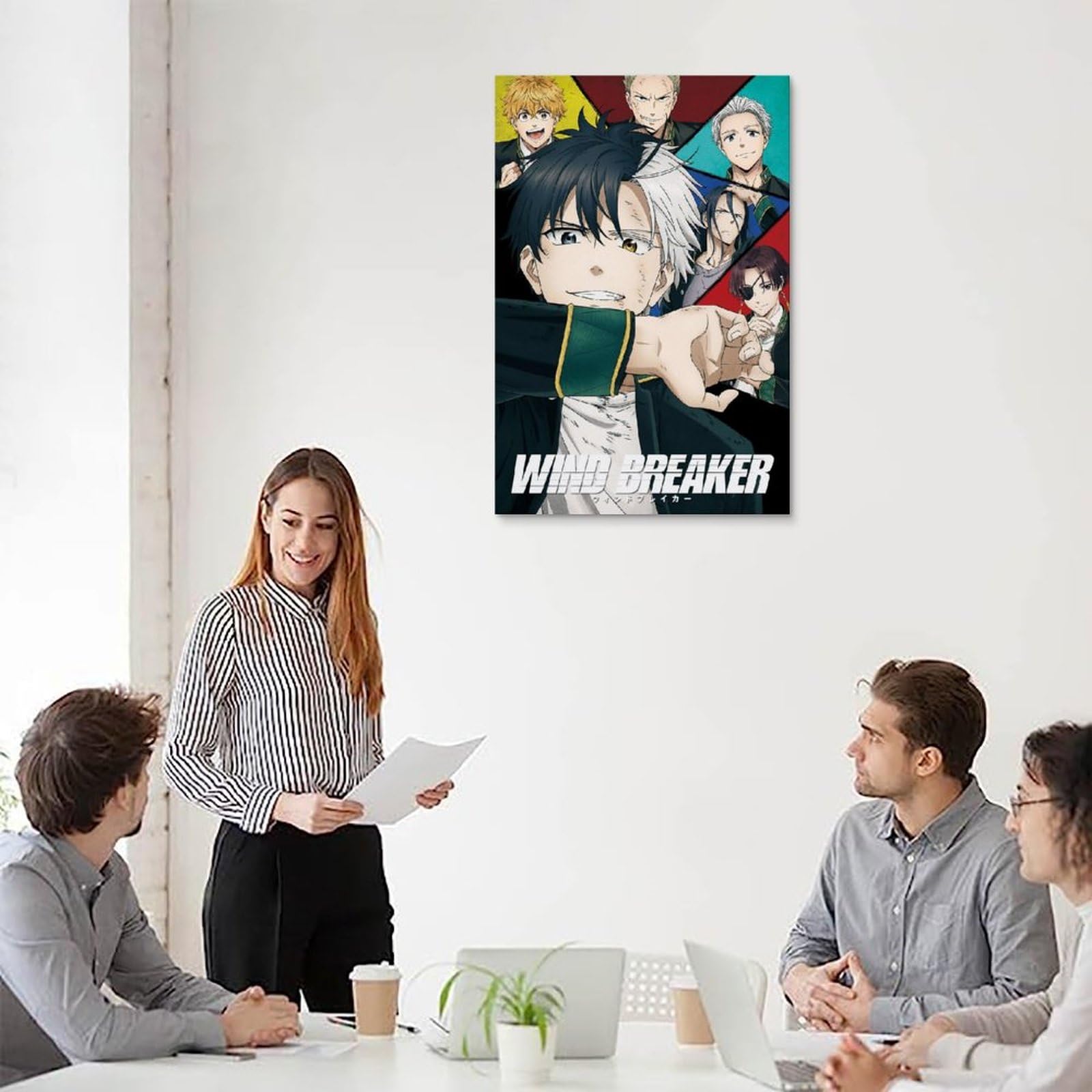 Poster Sur Toile Wind Breaker - 30 X 45 Cm - Style Sans Cadre - Décor Mural Pour Chambre, Salon, Bureau