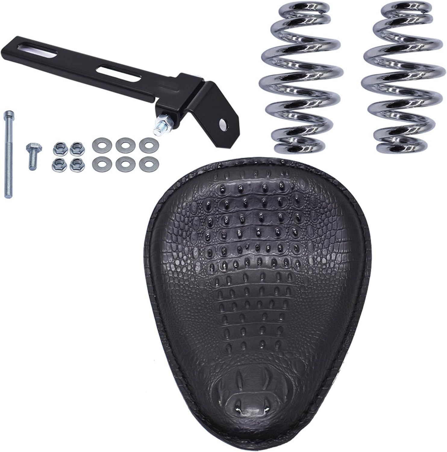 Motocycle Black Seat with Seat Base and Spring Replacement for Shadow Spirit ACE VT 1100 750