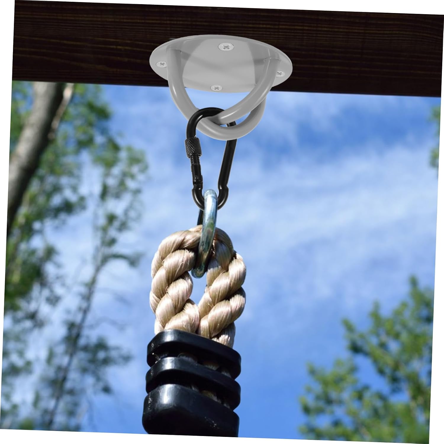 Milisten Heavy Duty Hammock Hook for Yoga Versatile Ceiling Mounting Hardware with Double Safety Design for Home Office and Outdoor Use for Stretching and Relaxation