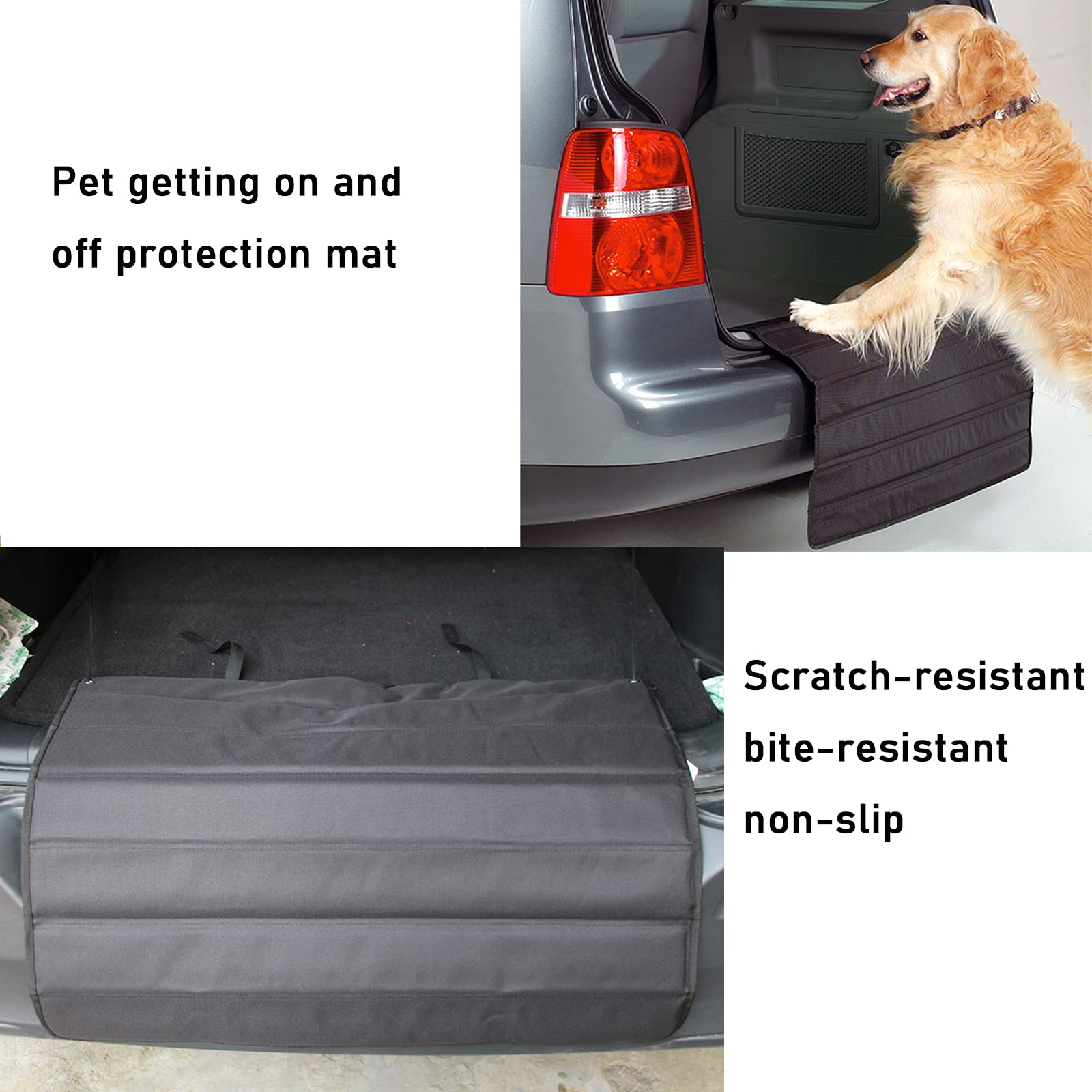 Protection Coffre Voiture Pour Chien - Tapis Pare-Chocs, Large 96 Cm, Antrayures