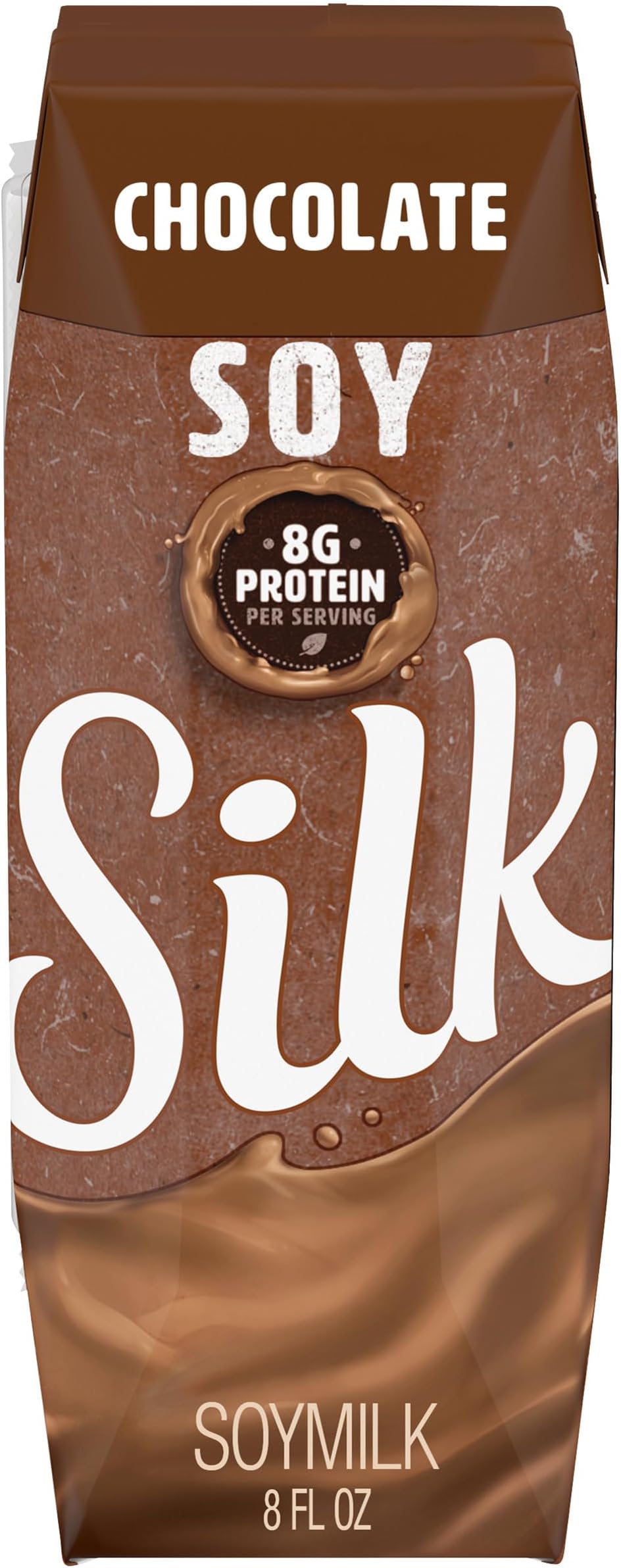 Shelf-Stable Soy Milk Singles, Chocolate, Dairy-Free, Vegan, Non-GMO Project Verified, 8 Fl oz (Pack of 18)