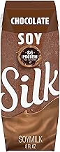 Silk Shelf-Stable Soy Milk Singles, Chocolate, Dairy-Free, Vegan, Non-GMO Project Verified, 8 Fl oz (Pack of 18)