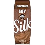Silk Shelf-Stable Soy Milk Singles, Chocolate, Dairy-Free, Vegan, Non-GMO Project Verified, 8 Fl oz (Pack of 18)