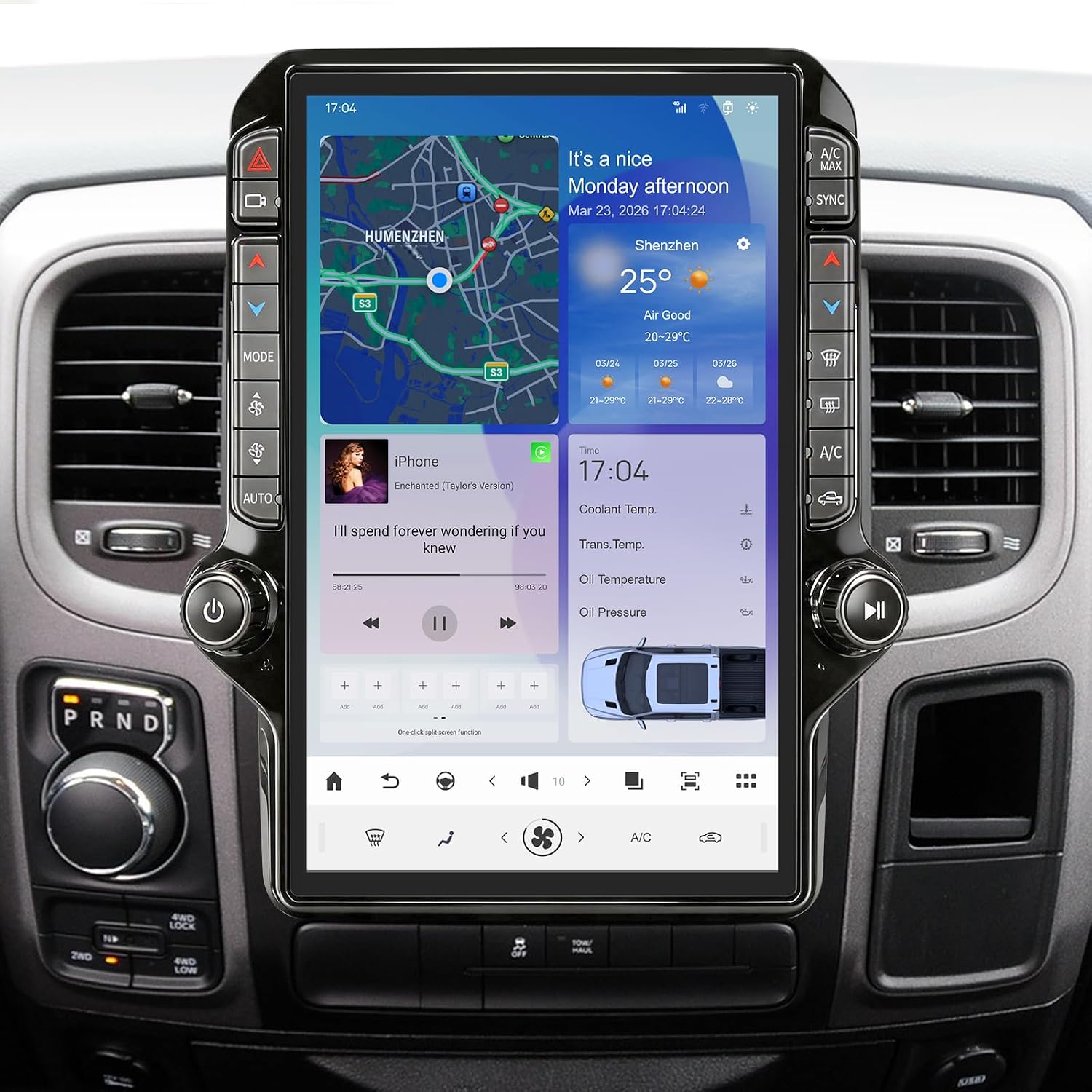Car Radio Stereo for 2013-2018 Dodge Ram 2013-2018 14.4 inch Touchscreen