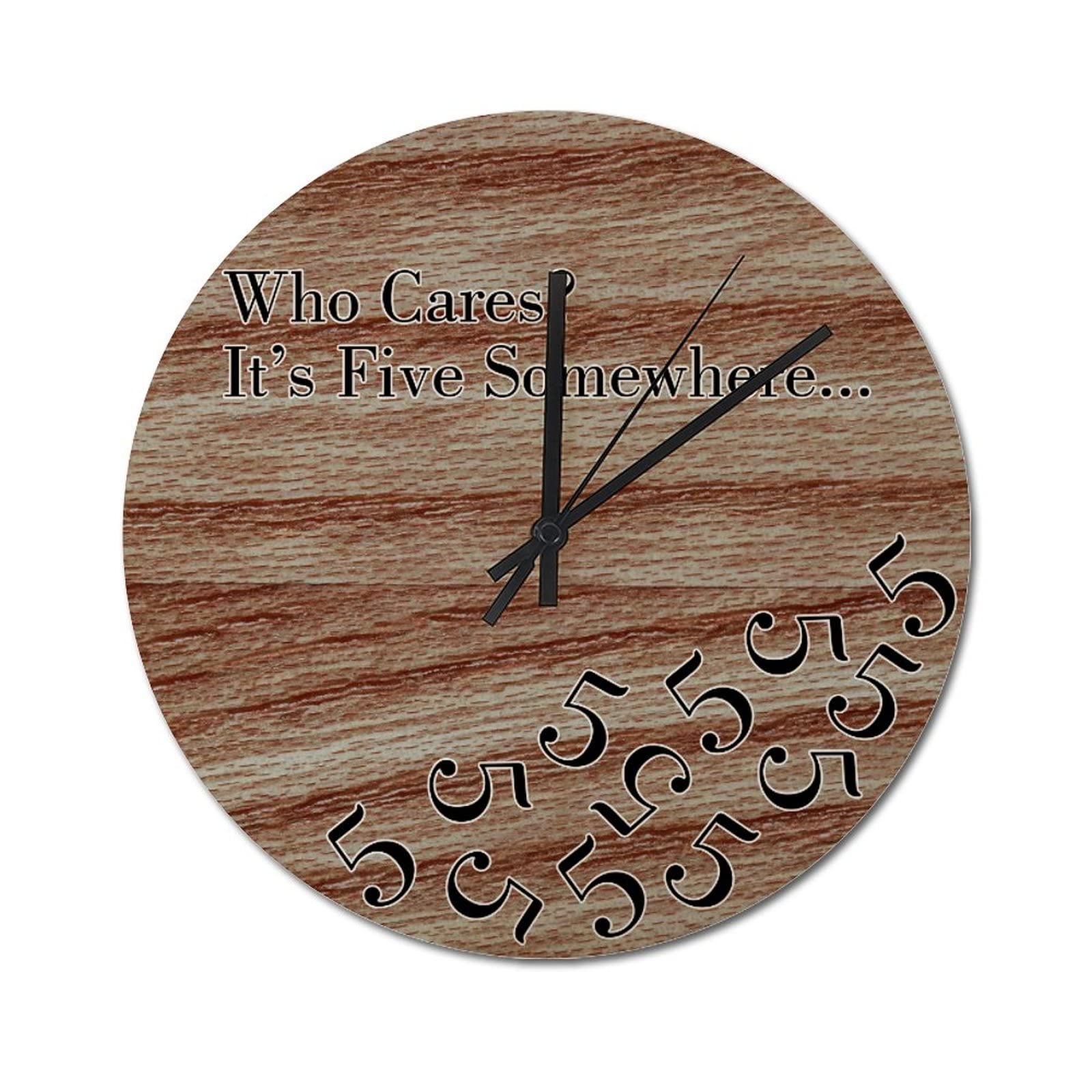 Horloge murale Who Cares une idée cadeau originale pour une crémaillère