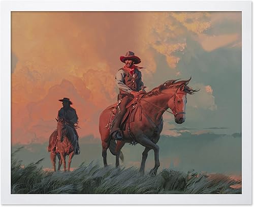 Miniatura 51 de Poster Master Póster vintage de paisaje – Póster de vaquero – Arte del Oeste – Diseño de pared del salvaje oeste – Regalo para hombres y mujeres –