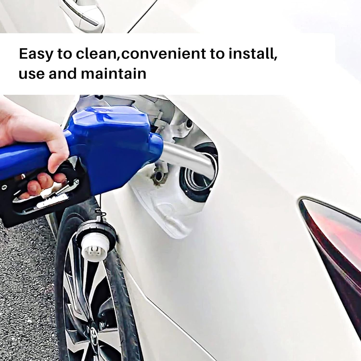 3/4-Inch NPT Automatic Stainless Steel DEF/AdBlue Nozzle with Swivel DEF Transfer Pump,Car Fuel,Manual/Auto Nozzle,Antifreeze Hose Reel, 281228