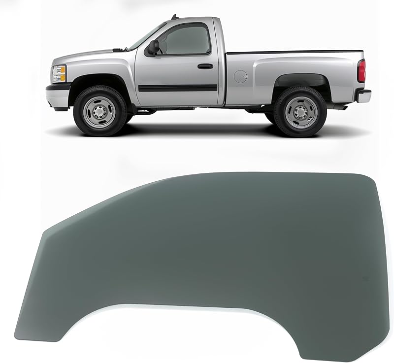 Vidro temperado escuro da porta dianteira JMTAAT para GMC Sierra e Chevrolet Silverado – lado do motorista, 1 unidade