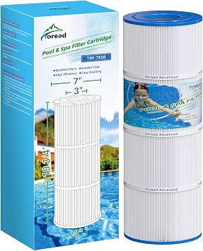 TOREAD Replacement Filter for Hayward C500, CX500-RE, PA50, Ultral-A11, PP-A11, Unicel C-7656, Filbur FC-1240, FC-0625, FC-0620, 50 sq.ft Filter Cartridge