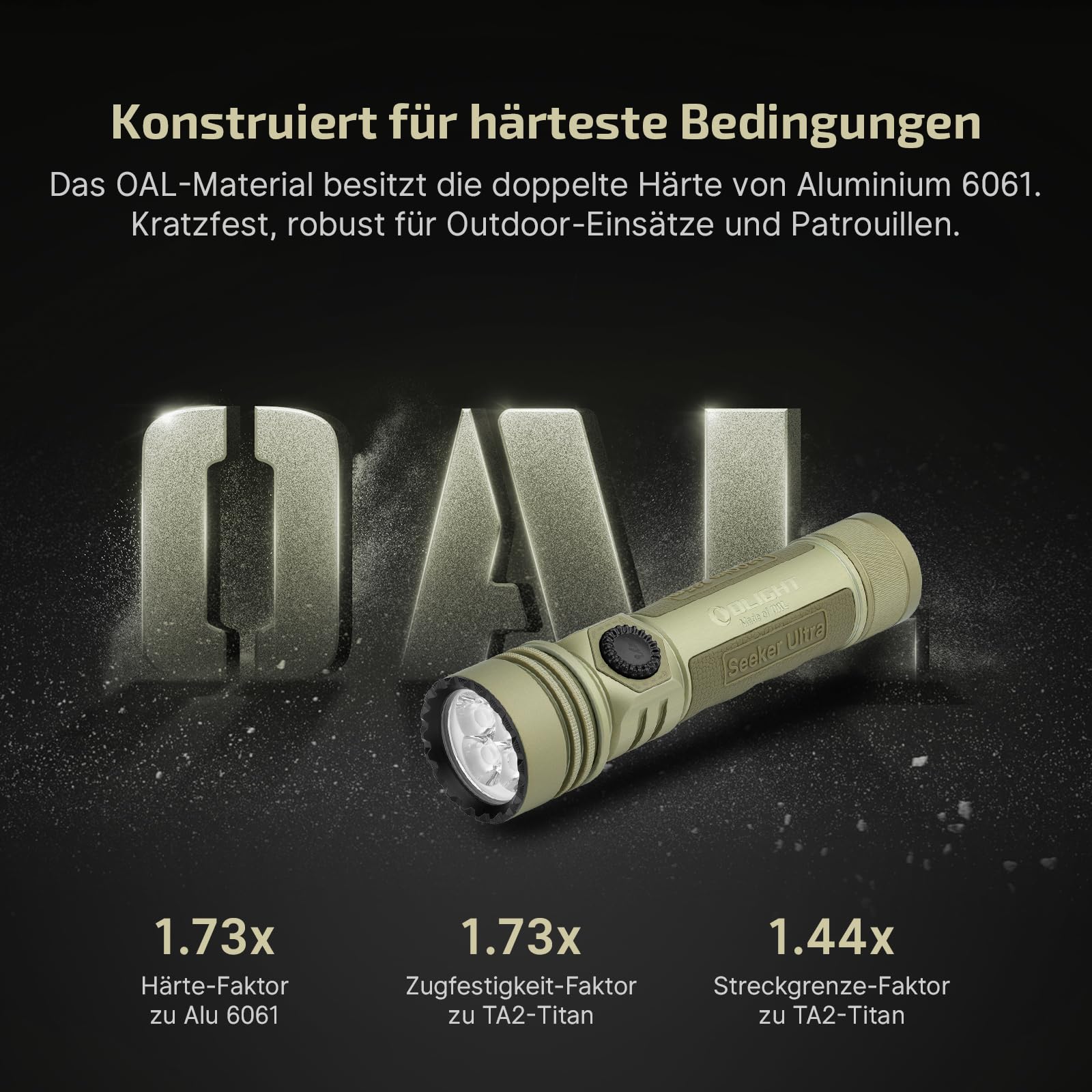 OLIGHT Seeker Ultra Leistungsstarke LED Taschenlampe 4800 Lumen 265 m