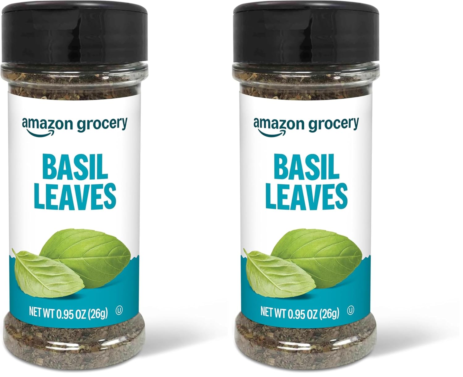 Amazon Grocery, Basil Leaves, 0.95 Oz (Pack of 2)