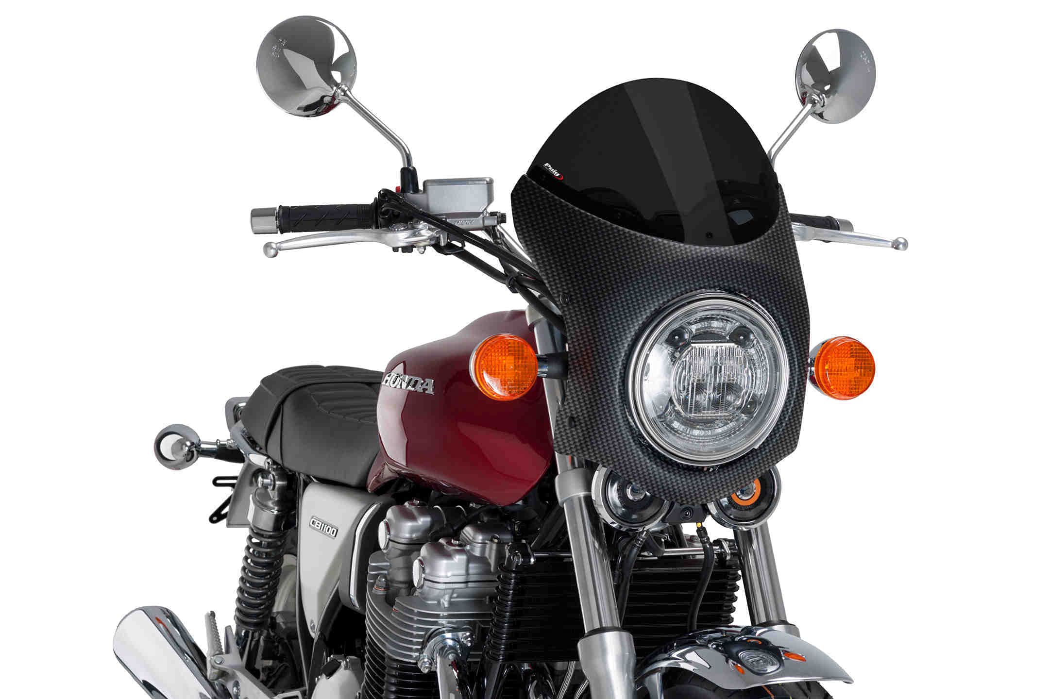 Puig Retro Semi Fairing Carbon Look 9515F
