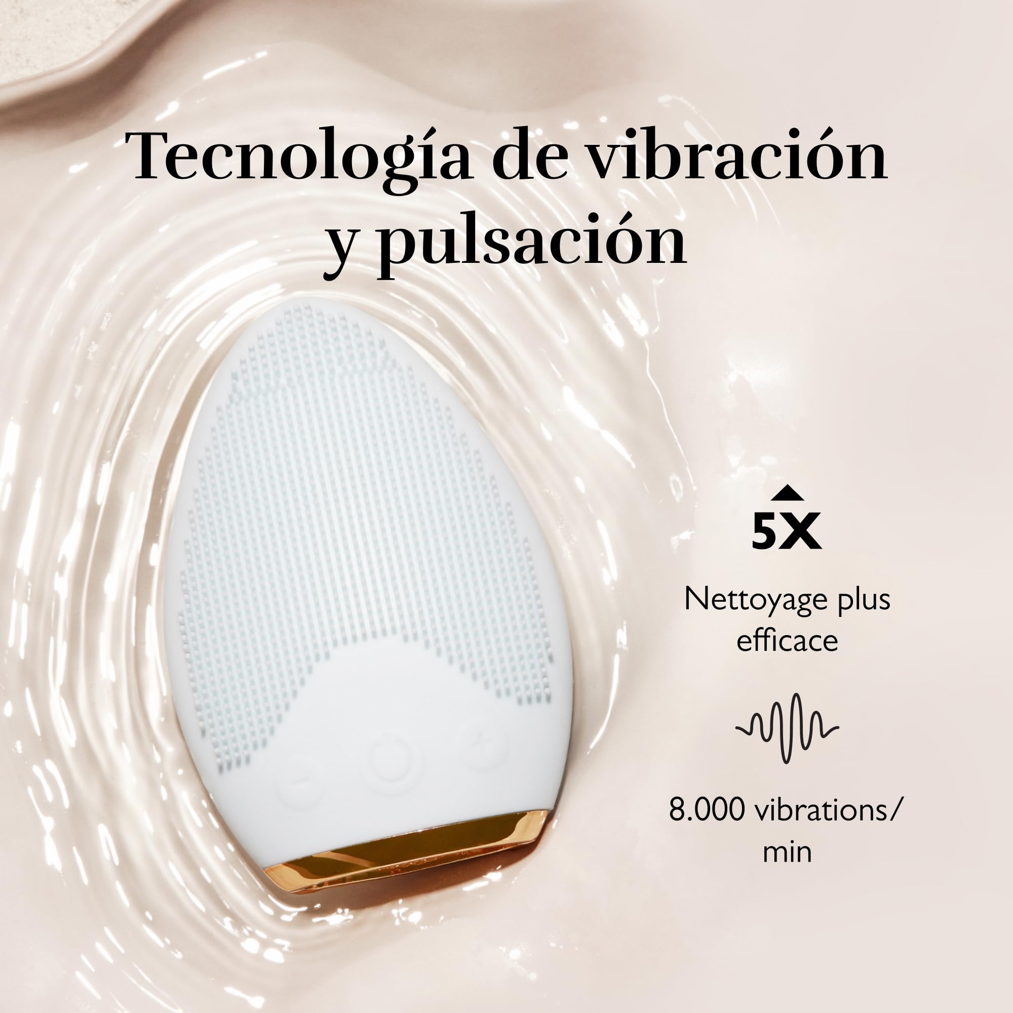 Silk'n Brosse nettoyante visage I Bright Lux I Massage raffermissant et Soins ultra-hygiéniques I Utilise la lumière LED et élimine les impuretés et les résidus de maquillage, Bleu