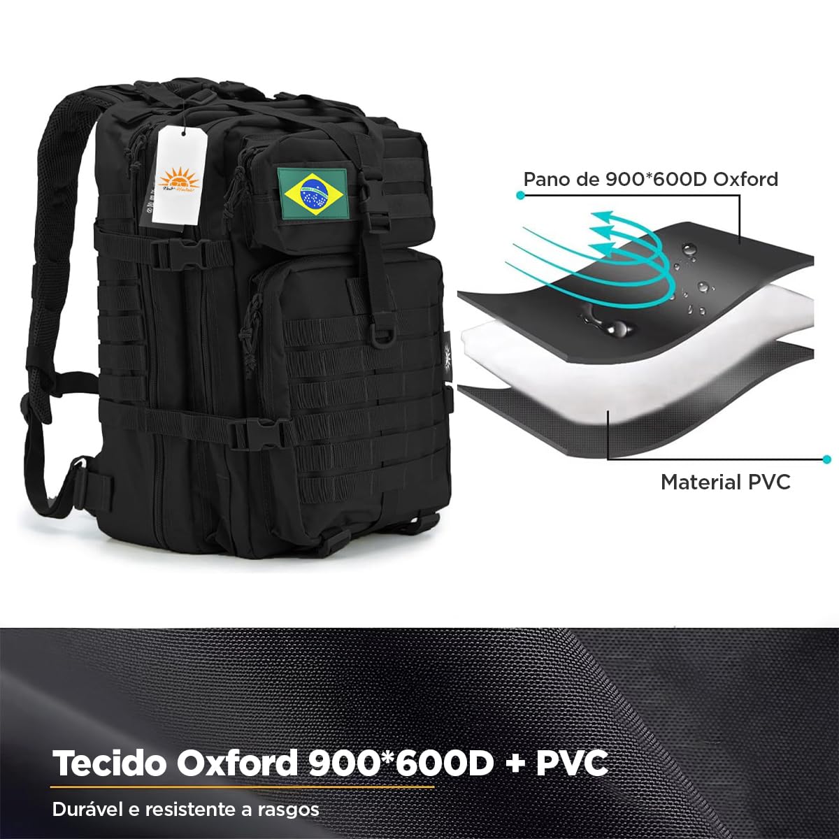 50L Mochila Masculina Reforçada, Sistema MOLLE, Grande Capacidade para Trilhas, Acampamentos, Aventura – Mochila Resistente para 3 Dias de Emergência e Atividades ao Ar Livre em promoção! Veja a oferta e mais achadinhos de Mochilas & Pastas Masculinas 6 Hoje é o melhor dia para comprar 50L Mochila Masculina Reforçada, Sistema MOLLE, Grande Capacidade para Trilhas, Acampamentos, Aventura – Mochila Resistente para 3 Dias de Emergência e Atividades ao Ar Livre com aquele preço maroto! Promoção! Aproveite a oferta! 6