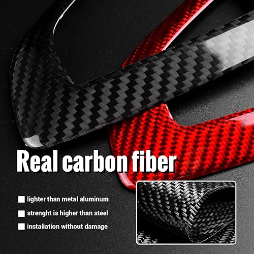 Miniatura 6 de AIRSPEED Cubierta del marco del panel de cambios de automóvil de fibra de carbono para la consola central, calcomanía interior para BMW F20, F21,