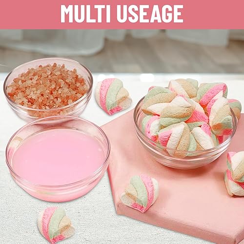 Miniatura 2 de Mini cuencos de vidrio para preparación, cuencos de vidrio transparente de 3.5 pulgadas y 4 onzas para condimentos, cuencos de vidrio pequeños y