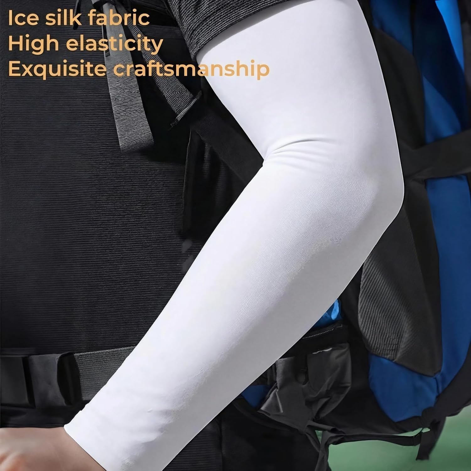 Premium Cooling Arm Sleeves for Men & Women, UV Sun Protection, Elastic Compression Sleeves for Outdoor
