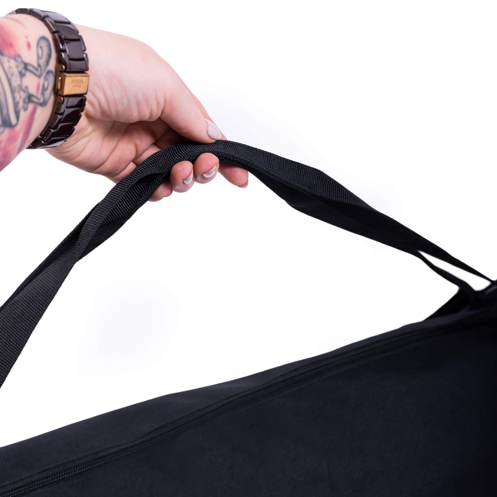 Borsa da Sci Impermeabile Fino a 175 cm, Sacca Antistrappo da Viaggio Con Tracolla (Nero, Blu)