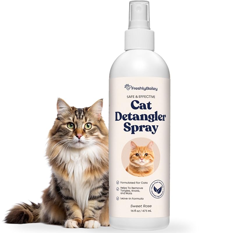 Condicionador Leave-in Desembaraçante para Gatos Freshly Bailey Fresh Breeze 480 mL