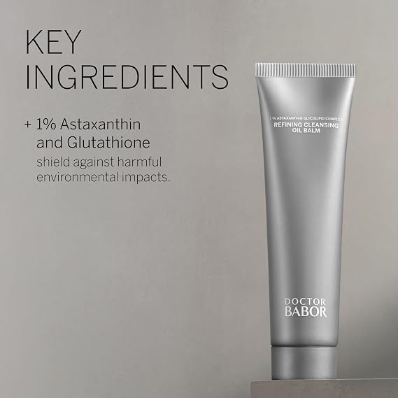 BABOR DOCTOR Refining Cleansing Oil Balm Deep Pore Cleansing Face Balm that Transforms to Oil, Makeup Remover & Gentle Exfoliating Cleanser