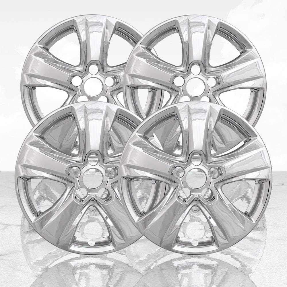 Auto Reflections Set of 4 17" 5 V Spoke Front and Rear Wheel Skins for Toyota Rav4 2019-2025 - Chrome
