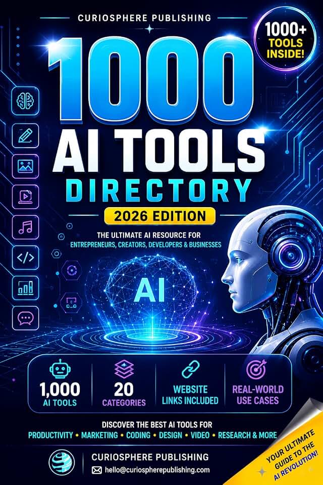 1000 AI Tools Directory 2026: The Ultimate Guide to AI Tools for Business, Productivity, Content Creation, Marketing, Coding, Design, Research and Automation