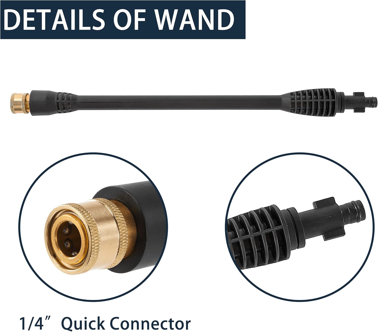 JOEJET High Pressure Washer Replacement Gun with Jet Wand and 5 Spray Nozzle Tips, Compatible with Some Karcher, Ryobi, Powerstroke Electric Power Washer