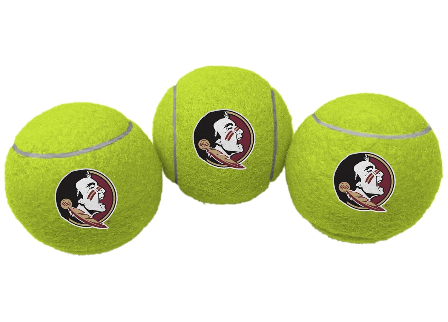 ShopInstaPets 3 Pack Tennis Balls Officially Licensed Great for Dogs Tennis Players Florida State Seminoles