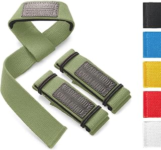 Lasso Lifting Wrist Straps for Cross Training - Rated at 770 lb - Hand Wraps for Olympic Weightlifting, Powerlifting, Weight Lifting, Bodybuilding Strength Deadlift Gym Bar, Cotton