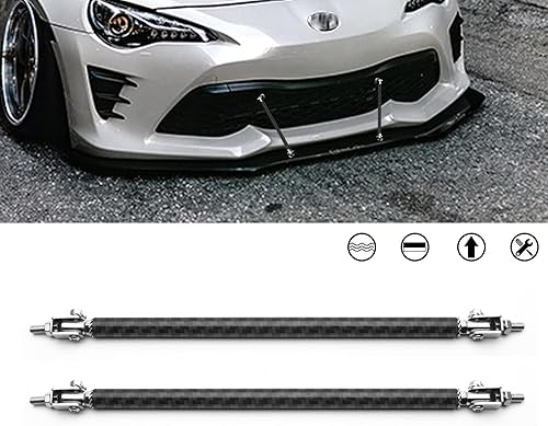 Vista 40 de Xotic Tech - Varillas ajustables de soporte para difusor para parachoques delantero, se adaptan a la mayoría de los vehículos