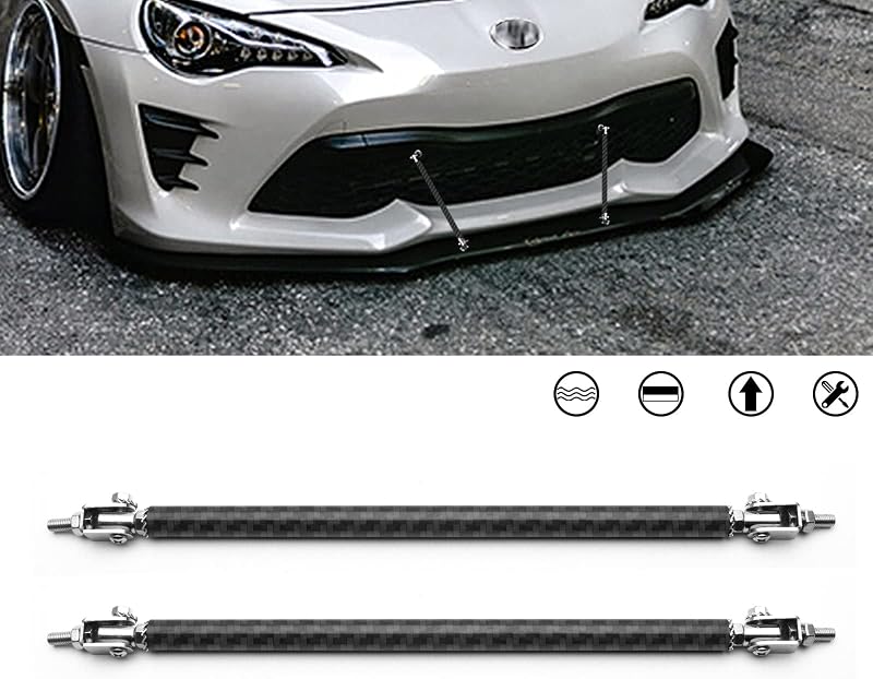 Hastes ajustáveis para splitter e difusor de para-choque dianteiro x xotic tech 25,4–33,02 cm – Par