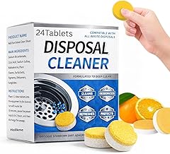Holikme Yellow Bubble Tablets for Deep Cleaning | Multi-Use Foaming Tablets for Kitchen Sink, Drain, Pipes & Disposal | Helps Remove Residue & Refreshes with Active Foam