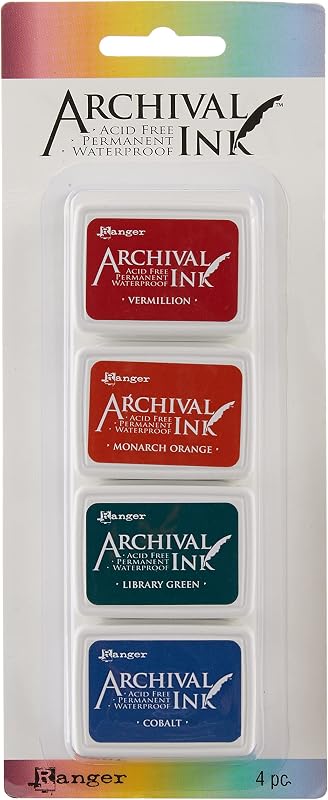 Ranger RGRAIMK.57673 Ranger Archival Mini Ink Pad Set 1 Archival Ink Pad Set Mini 1