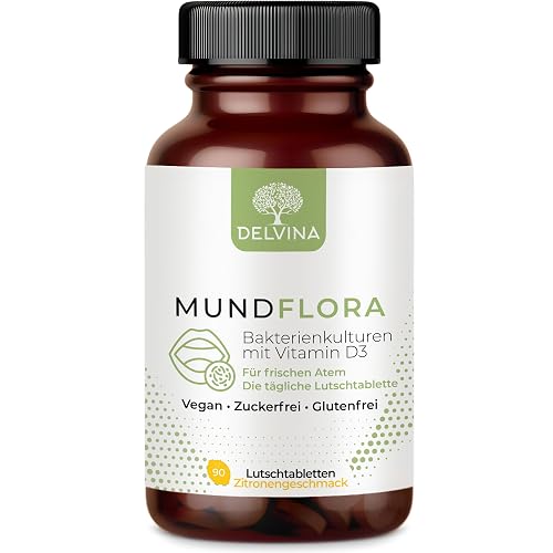 Mundflora - Frischer Atem - 90 Lutschtabletten mit Bakterienkulturen und
