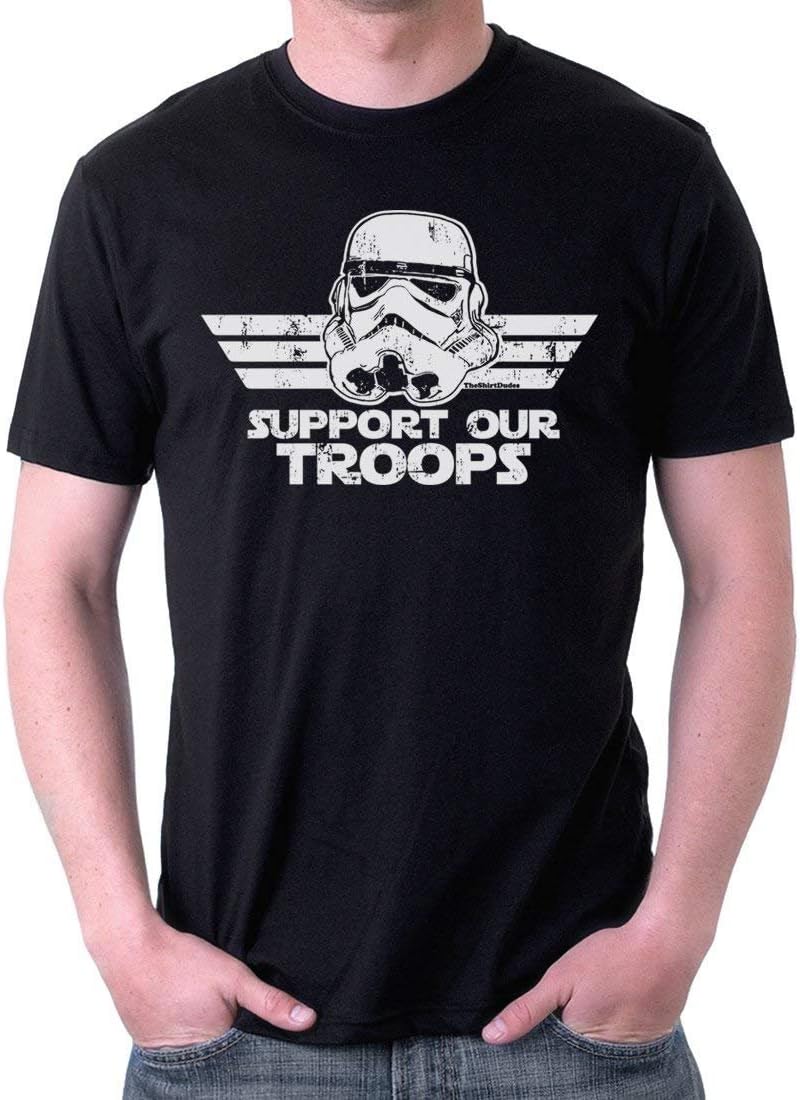 Support Our Troops - Stormtrooper Adult T-Shirt Black