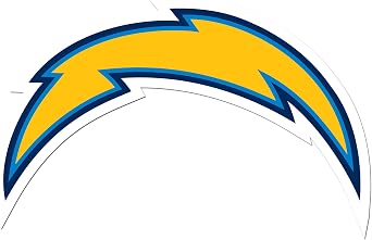 NFL Siskiyou Sports Fan Shop Los Angeles Chargers Auto Decal 8 inch sheet Team Color