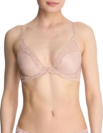 Natori Women Feathers Lace Plunge T-Shirt Bra