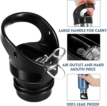 Replacement Straw Lid for Hydro Flask 12,18, 21, 24 oz Standard Mouth Water Bottle & Silicone Protective Boot.Bottom Sleeve Cover & Hydroflask Sipping Top Cap