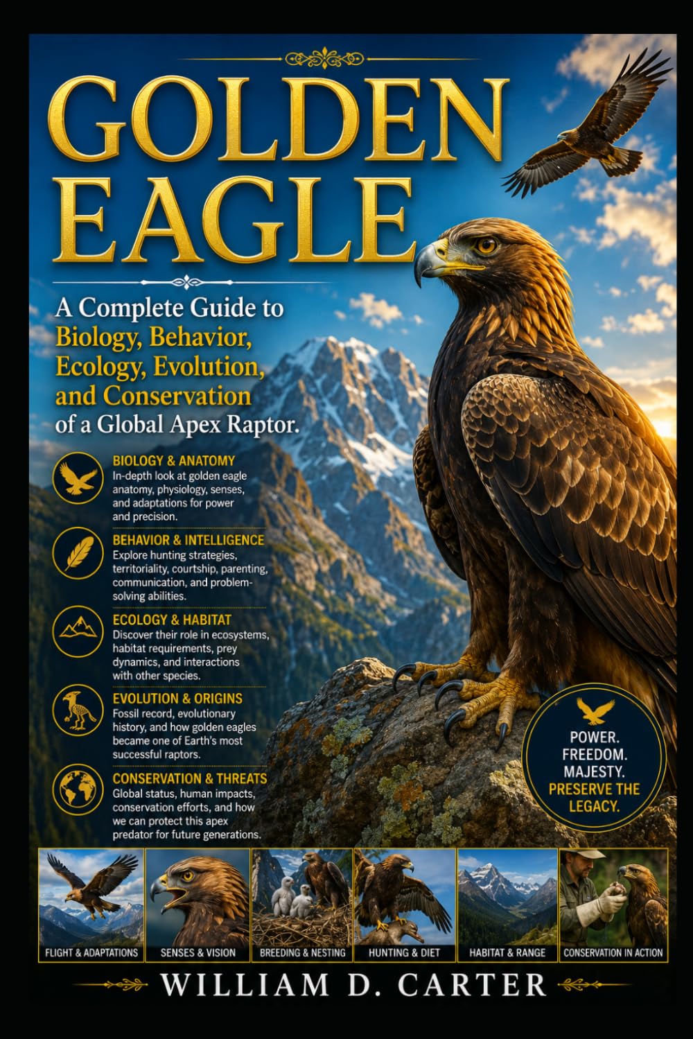 GOLDEN EAGLE: A Complete Guide to Biology, Behavior, Ecology, Evolution, and Conservation of a Global Apex Raptor.