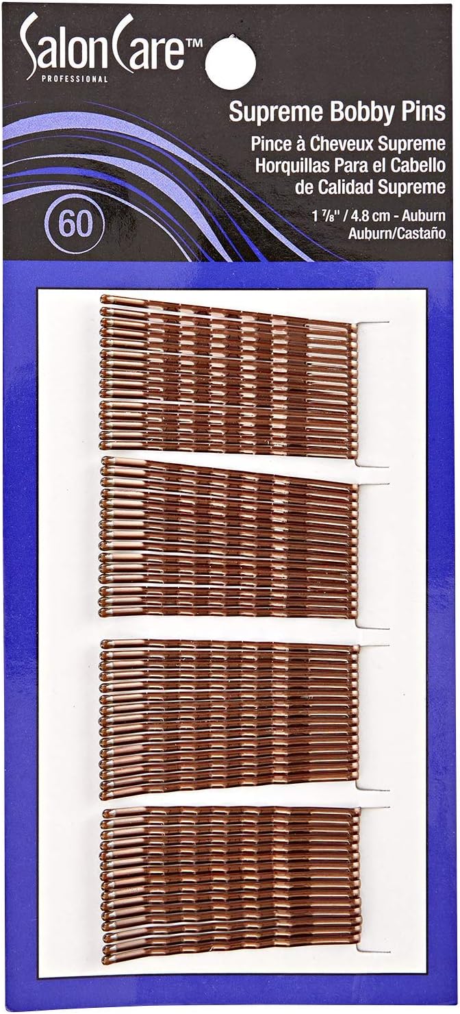 Salon CareProfessional Supreme Auburn Bobby Pins 60 Ct Auburn