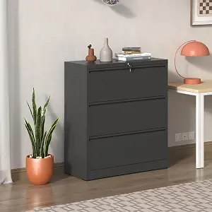 Lockable Steel Lateral File Cabinet for Home and Office