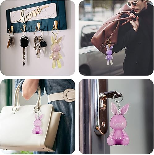 Miniatura 9 de Moldes de resina de conejo 3D, 2 moldes de resina de conejo, moldes de silicona de conejo de Pascua para llavero colgante, joyería, manualidades de