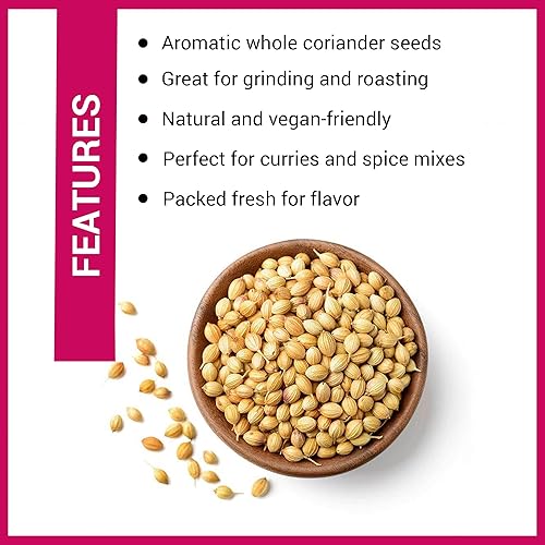 Miniatura 2 de Semillas de cilantro (Dhana Entero) - 17.64 oz