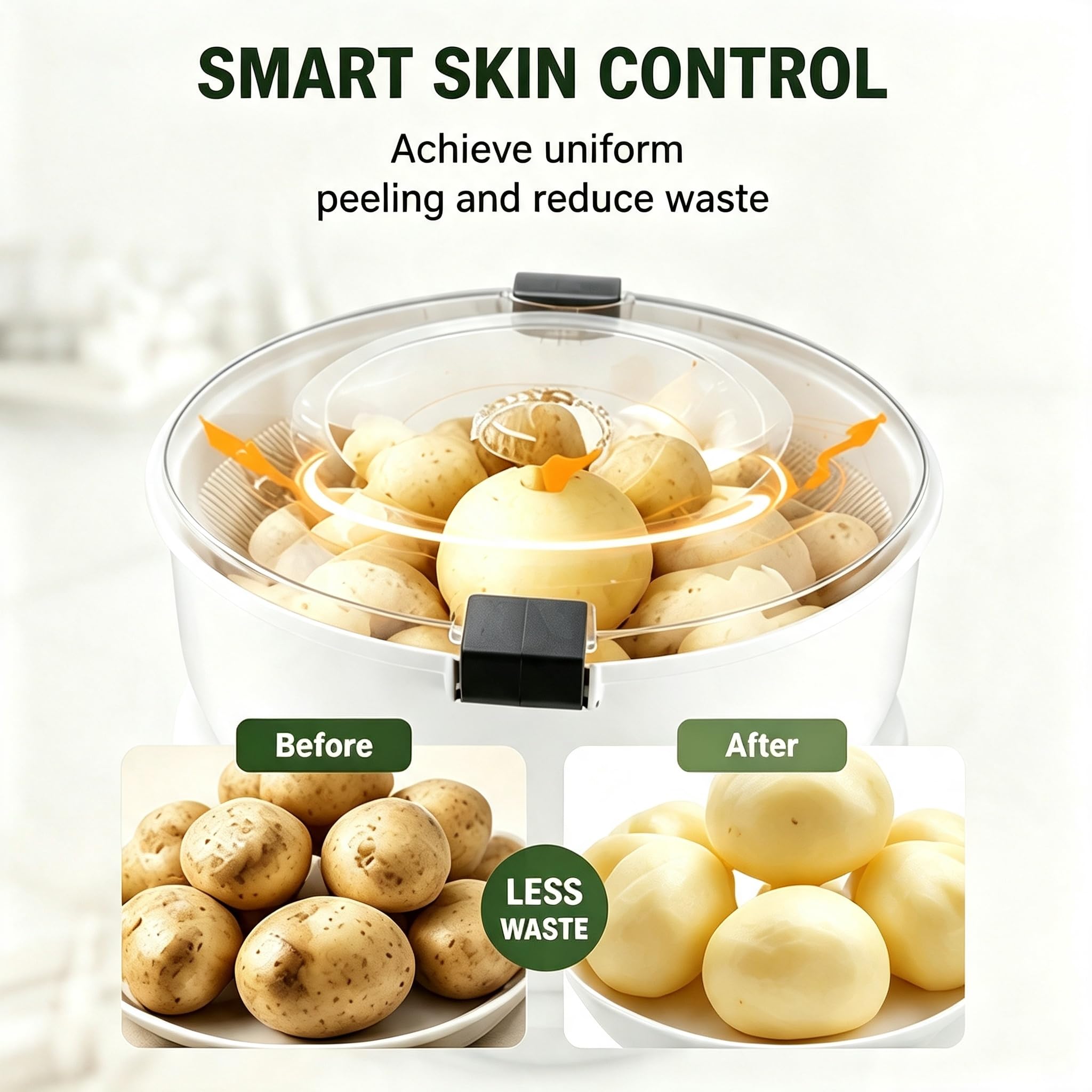 Pelapatate elettrico, essiccatore di verdure con contenitore