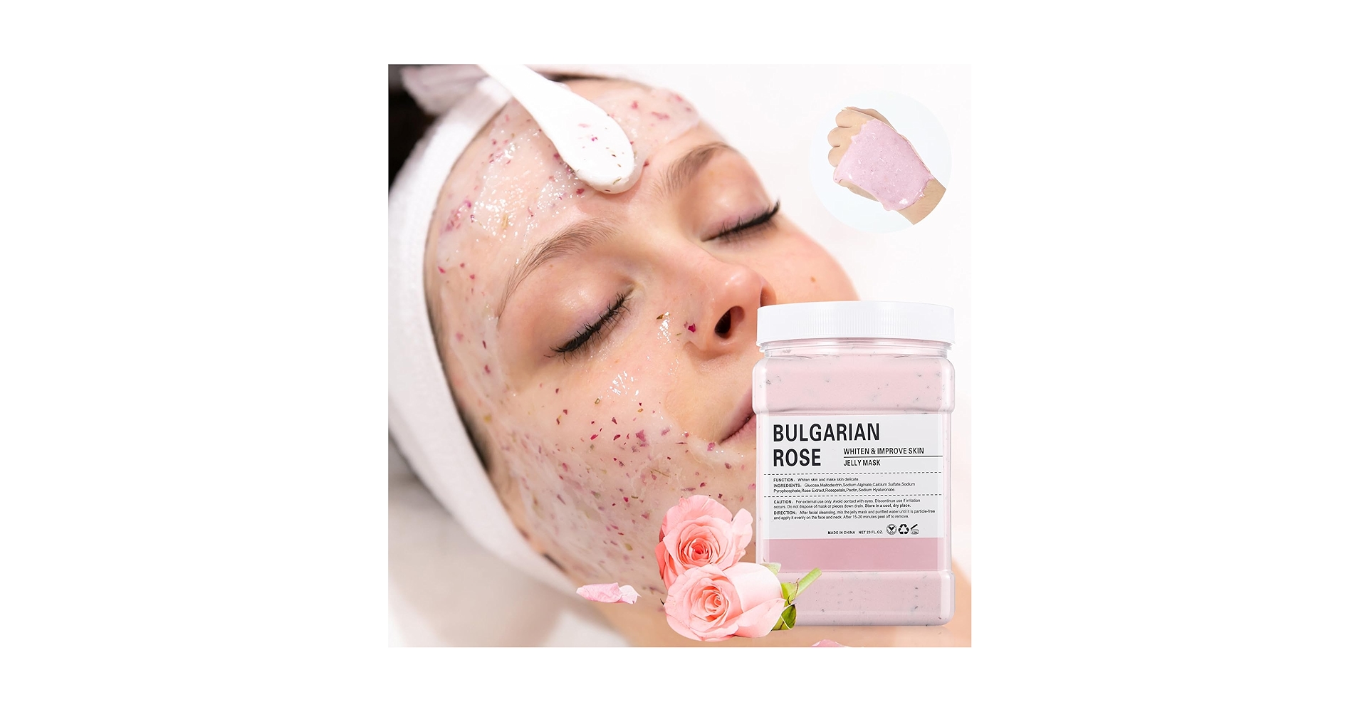 ハイドロジェリーマスク☆BULGARIAN ROSE 300g Amazon.com : Jelly Masks for Facials Professional,Jelly Face