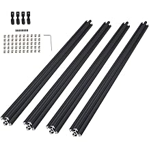 4PCS 300mm 2020 Aluminum Extrusion Profile T Type Aluminum Extrusion European Standard Anodized Linear Rail with Accessories for DIY 3D Printer Machine DIY