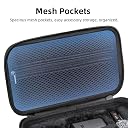 GetZget® Carrying Case Bag for DJI Osmo Pocket 3 Water Splash Proof Protective Storage Hand Luggage Bag Accessories (Black) gallery image